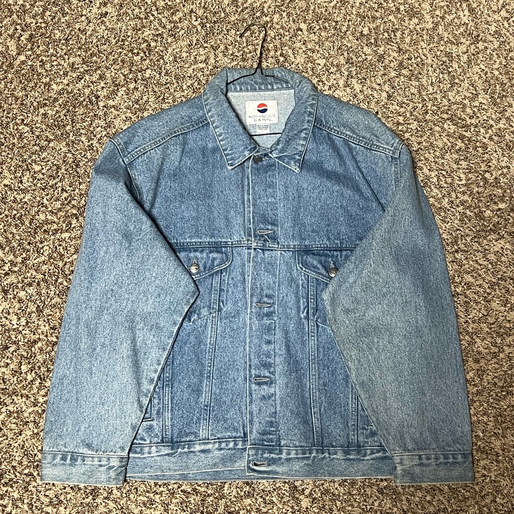 Vintage Pepsi Cola Denim Trucker Jean Jacket Men’s Size L